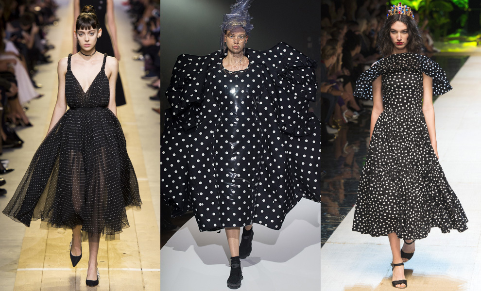 Christian Dior, Comme des Garçons, Dolce & Gabbana